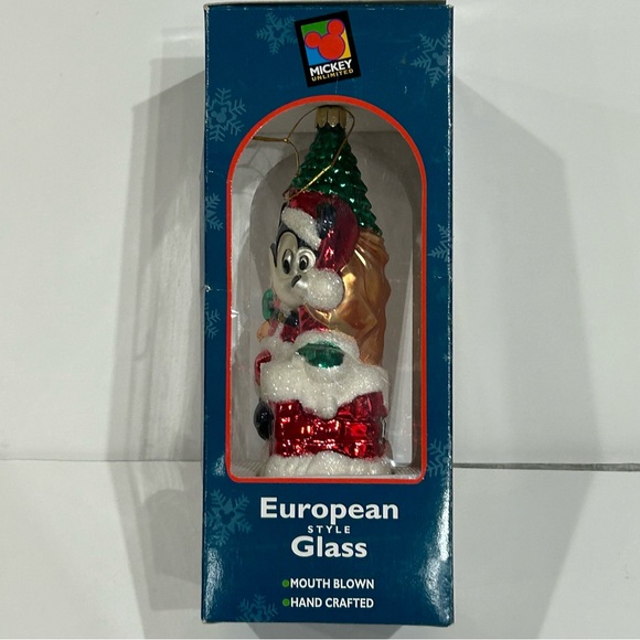 Mickey Mouse Christmas Ornament European Style Glass - Picture 4 of 9